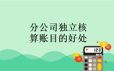 分公司独立核算账目的好处