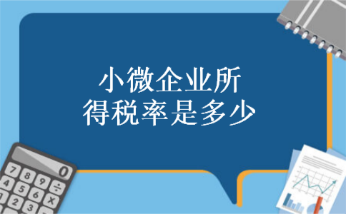 小微企业所得税税率是多少