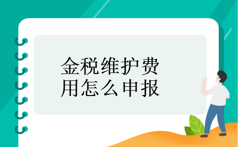 金税维护费用怎么申报