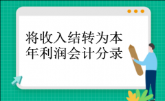 将收入结转为本年利润会计分录
