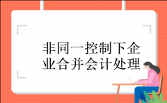 非同一控制下企业合并会计处理