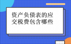 资产负债表的应交税费包含哪些