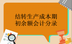 结转生产成本期初余额会计分录