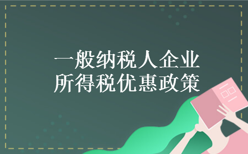 一般纳税人企业所得税优惠政策