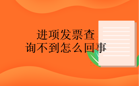 进项发票查询不到怎么回事