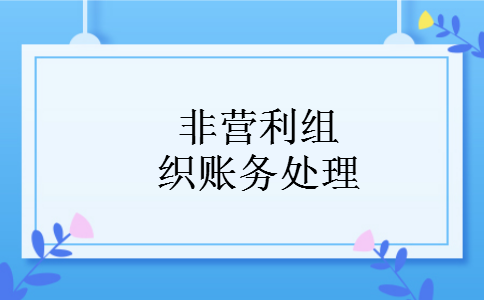 非营利组织账务处理