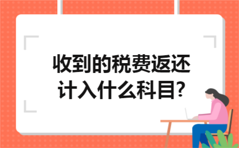 收到的税费返还计入什么科目?