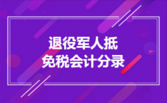 退役军人抵免税会计分录