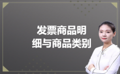 发票商品明细与商品类别